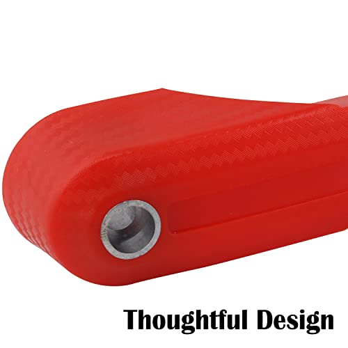 Image of AllExtreme EXTP41B 7 /8 inch 22mm Bike Hand Guard with LED Light Turn Signal Indicator Universal Handle Protector Shield Handlebar Protection Gear Extra Durable (Red)