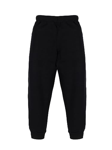 Image of KiddoPanti Boys Solid Fleece Track Pants | Cotton Poly Fleece Fabric | Ankle Length Bottom Rib | 2 Front Patch Pocket | Elastic Waist & Drawcord | Jogger Track Pants for Boys