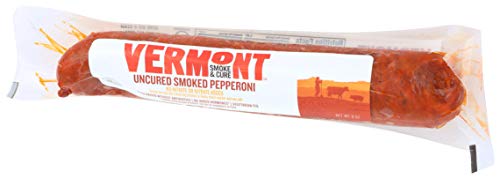 Vermont Smoke & Cure Smoked Pepperoni - Uncured Pepperoni - Gluten Free - Great on Charcuterie Boards With Cheese - 6 Oz