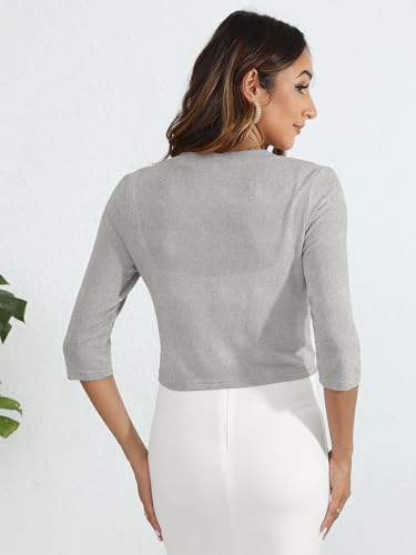 Image of Heymoments Women's Thin Shrugs Lightweight Open Front Cropped Cardigan for Women