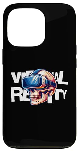 Virtual Reality Skull VR Gamer Futuristic Art �X�}�z�P�[�X iPhone 13 Pro �p