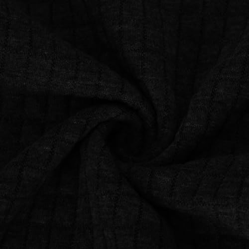 Muscularfit Sweatshirts for Men No Hood Long Sleeve Waffle Stand Collar Pullover Casual Quarter-Zip Lightweight Tee Shirts4