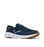 Columbia Men's PFG Bahama X Slip-On, Collegiate Navy/Spark Orange, 10.5 Wide
