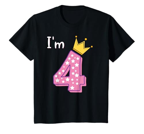 Product Image of the Four Year Old Birthday Girl Kid 4yr 4th 4 year old birthday T-Shirt