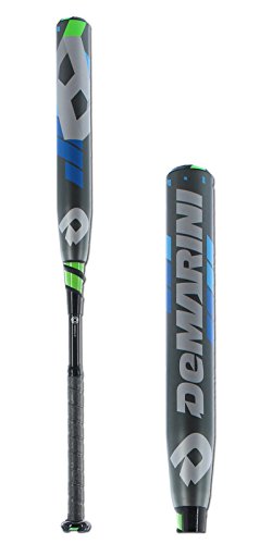 Wilson Demarini 2016 CF8 Fastpitch Bat (-10), Grey/Optic Blue/Optic Green/White
