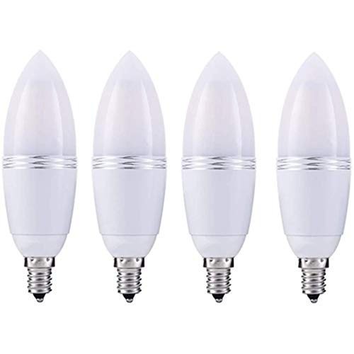 Ampoule LED bougeoir 12W blanc chaud 3000K E12 pour lustre et lampe de chevet