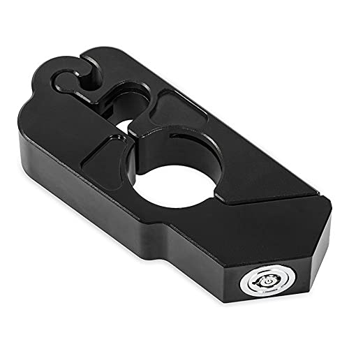 Soosee Motorcycle Lock - Universal  Alloy Cnc Motorcycle Handle Throttle Grip Security Lock With 2 Keys To Secure A Bike, Scooter, Moped Or Atv In Under 5 Seconds #TOP4