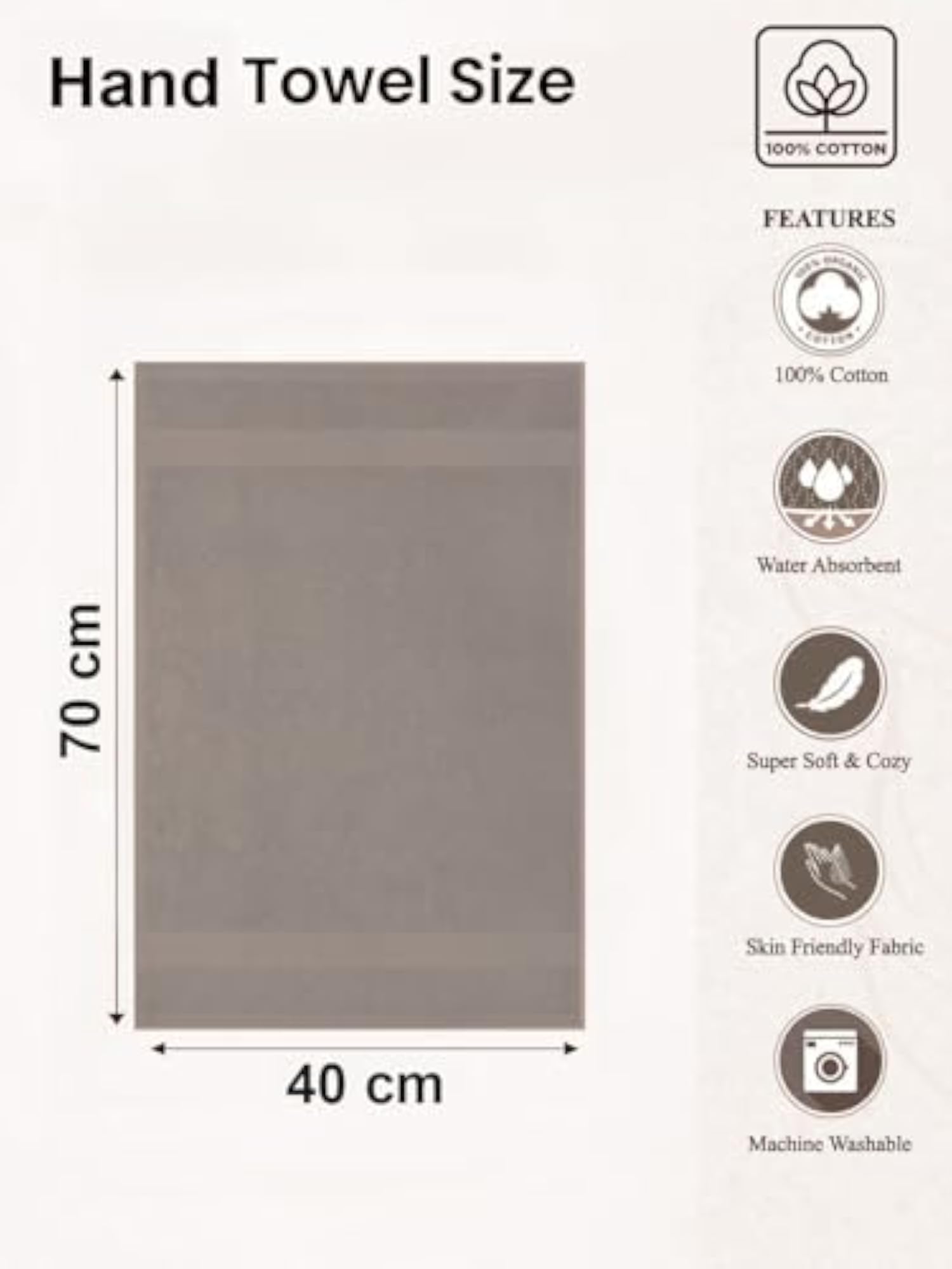 Ultra Soft Quick Dry Hand Towel Set of 2