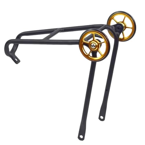 Porte-bagages arrière type Q 150g avec roue auxiliaire pour vélo pliant