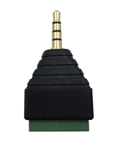 Adaptador Audio Video Jack 3.5mm TRRS a Terminal 4 Pines 2-Pack miniatura 6