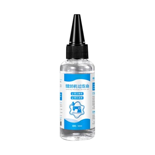 Sewing Machine Lubricant - 50ml Needle Oil, Moving Part Lubrication Fluid, Thread Guide Maintenance Oil |Clear Nonstaining Oils for for Lubricating All Moving Parts of Sewing and Textile Machinery