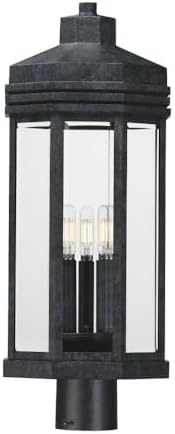 Maxim Lighting 30220CLBKP Wright - 3 Light Outdoor Post Mount-23.25 Inch Tall and 9 Inch Wide