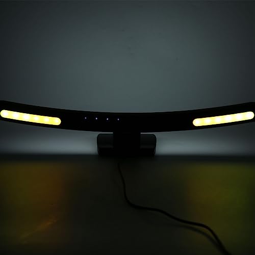 Computer Monitor Lamp, Relieve Eye Fatigue,Asymmetric Optical,Touch Dimming Screen Monitor