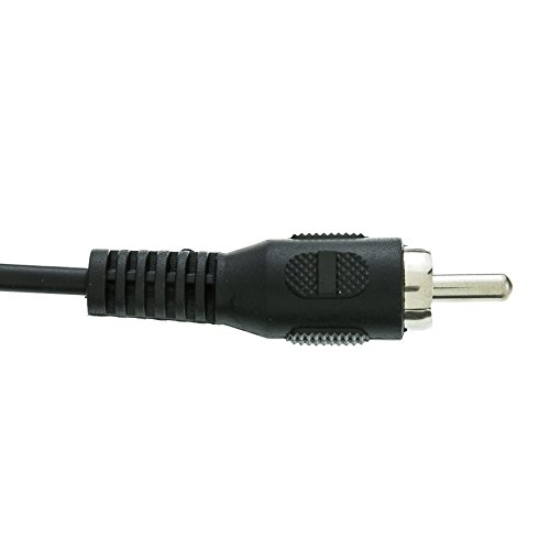 Cablewholesale 3.5Mm Mono Male To Rca Male Cable, 3.5Mm Audio Auxiliary Jack On One End And Rca Audio Jack On Other End, 6 Feet, Black #TOP1