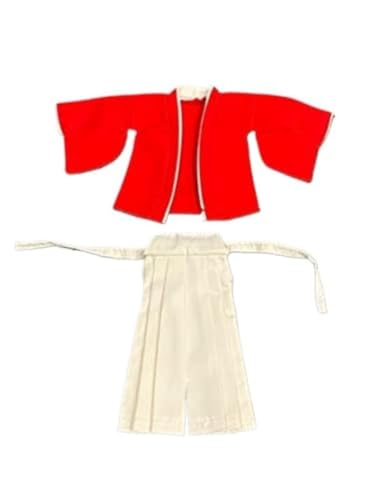BOSWON 1/12 Riman Red White Samurai Outfit Clothes Model for 6" Action (no Figure)