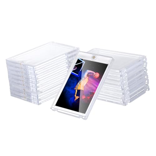 Porte-cartes magnétiques étui rigide transparent lot de 20 pièces pour cartes de sport et photos