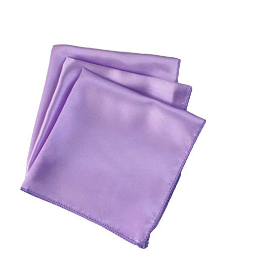 100 Pack 12 X 12 Inch Satin Napkins & 100 Rhinestone Napkin Rings, Party Supplies Christmas Decorations Wedding Birthday Baby Shower (Lavender) #TOP1
