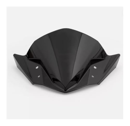 Pare-brise double bulle pour moto Yamaha FZ16 et FZS 2014-2016 noir