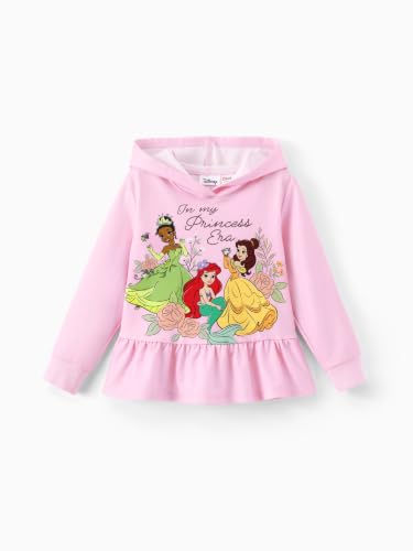 Image of Disney Princess Toddler Girls Clothes Long Sleeve Hoodies and Leggings Clothing Sets Fall Casual Pullover Tracksuit