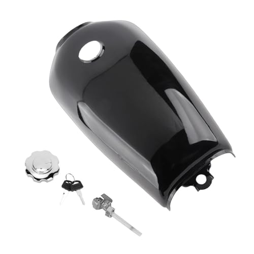 Réservoir essence universel 9L noir pour moto vintage CG125 avec bouchon