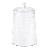 Texture diamant en relief : le motif diamant en relief crée une esthétique vintage de luxe et améliore la prise en main de sorte que les bocaux sont plus faciles à manipuler lorsque vous atteignez des collations ou des bonbons.