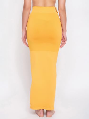 Image of Clovia Women's Saree Shapewear with Drawstring (SW0048P07 Yellow M)