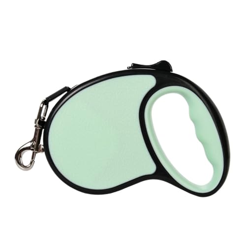 ナイロン製犬用リード 小型犬・大型犬・猫用 強力伸縮式 調節可能 ペット牽引ロープ チワワ・ブルドッグ用品(Green,3m)