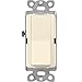 Lutron CA-3PS-AL Diva 15 A 3-Way Switch, Almond