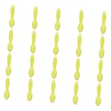 Warmhm 20 Stück Kiwischneiderschaufel graben Fruchtschneider Artikel Kiwi-Grablöffel geformt Kiwi-Enthäuter vielseitiger Küchenhelfer Edelstahl -Slicer Plastik Light Green