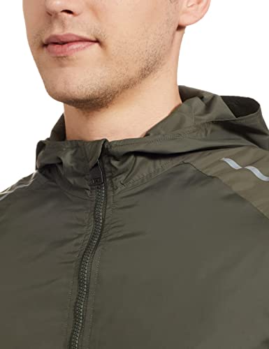 Image of Spykar Men's Nylon Standard Length Solid A-Line Coat