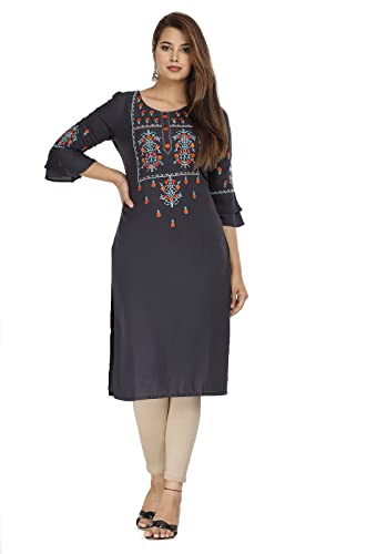Image of Chahit Women's Rayon Straight Kurta