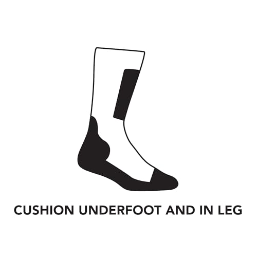 Darn Tough Vermont Backbone Boot Socks for Men, Midweight Work Boot Socks with Cushion & Padded Shin, Style 22073