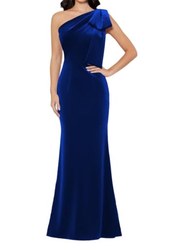 Robe demoiselle d'honneur velours fuchsia grande taille robe une épaule