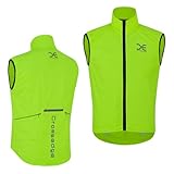 Amazon.co.uk Crossedge Cycling Gilet High Viz Reflector Light Weight with Back Pockets Breathable, Sleeveless Vest Drawstring on Hem for Grip (UK, Alpha, L, Regular, Regular, Large, Fluorescent) #ad #ad