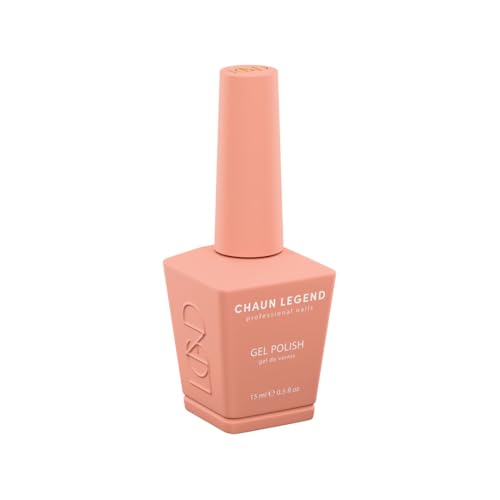 Chaun Legend Gel Nail Polish | Georgia Peach LG5159 (soft orange coral) | Soak Off UV LED Cure Gel Polish High Gloss 15ml