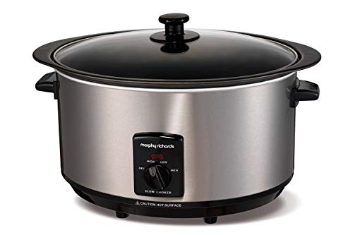 Morphy Richards 48705 290W 6.5L Plata olla de - Cocción lenta (290 W, Plata)