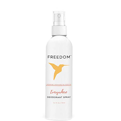 Freedom Natural Deodorant Spray - Baking Soda Free, Aluminum Free, Non Toxic, Great for Sensitive Skin for Women & Men, EWG Verified, Cruelty Free (Jasmine Blossom)