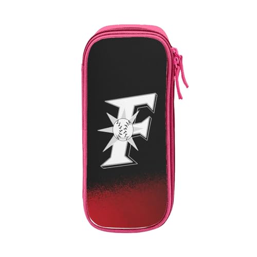 For 北海道日本ハムファイターズ ペンケース 筆箱 2層 文具ポーチ 大容量 おしゃれ 学生用 大人 通学 通勤 多機能 誕生日 Pink