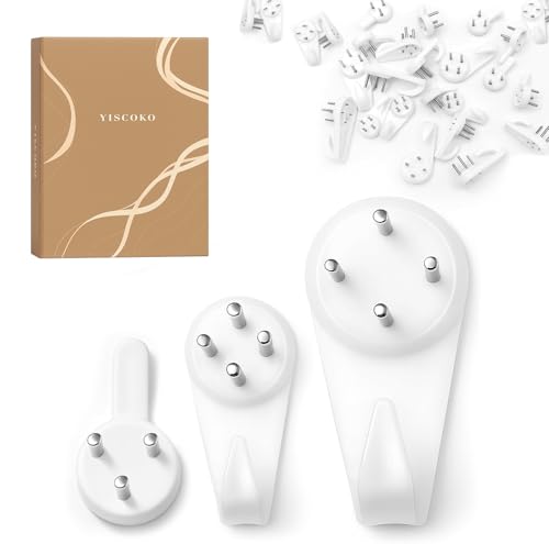 YISCOKO bilderhaken zum nageln [24 Stück], wandhaken,wandbild Haken