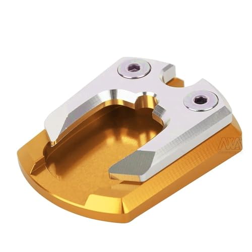 Extension béquille latérale agrandisseur X-MAX 300 en aluminium CNC anodisé or