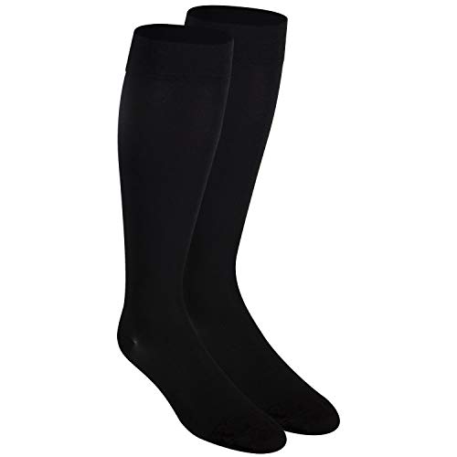 Nuvein Compression Socks for Women and Men, Medical Support Stockings, Black (Closed Toe), Large (20-30 mmHg)