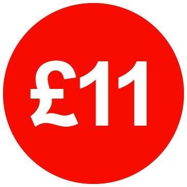 30mm Price Stickers Pack of 500 - Red - £11 — image 1