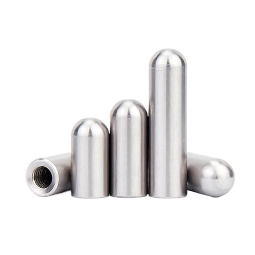WMYDNXXT Pasador cilíndrico de Cabeza Redonda con Rosca Interna de Acero Inoxidable, Pasador Hueco con Orificio for Dientes internos, Pasador de posicionamiento M3M4M5M6(2pcs 12X50XM6)