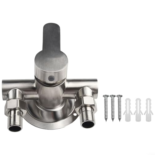 Rubinetto miscelatore doccia resistente alle alte temperature, design fissato al muro per acqua calda e fredda efficiente