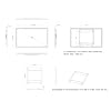 43inch Bathroom Mirror TV with LED Light, 4K Ultra HD Modern Vanity Mirror Smart TV, Built-in Speakers,Wi-Fi & Bluetooth, Voice Control,2026 Model (Android TV System)