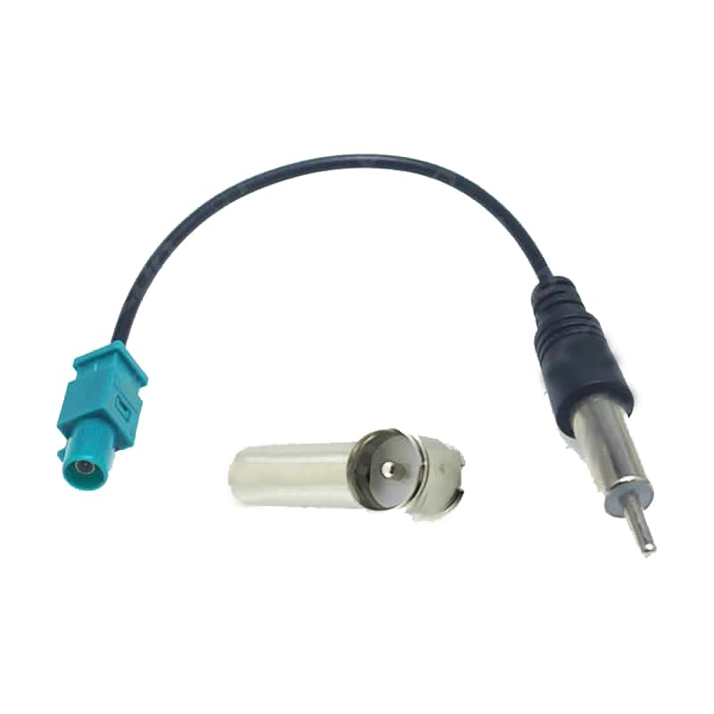 Car Stereo for Audio ISO Wiring Harness Cable Radio Antenna Wire Adapter - (A, Color Name: Black)