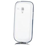 iCues Custodia compatibile con | Samsung Galaxy S3 MINI | trasparente TPU Chiaro | protettore foglio trasparente della cassa della pelle del gel Sereno Sereno silico [Screen protector Compreso] Cover Case Tasca Borsa