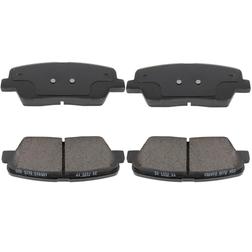Rear Ceramic Brake Pad Set ACZCR Brake Pads w/Hardware:D1284-8401