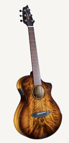 Breedlove Eco Pursuit Exotic S Companion Ce Acoustic-Electric Guitar - Tiger's Eye Myrtlewood #TOP3