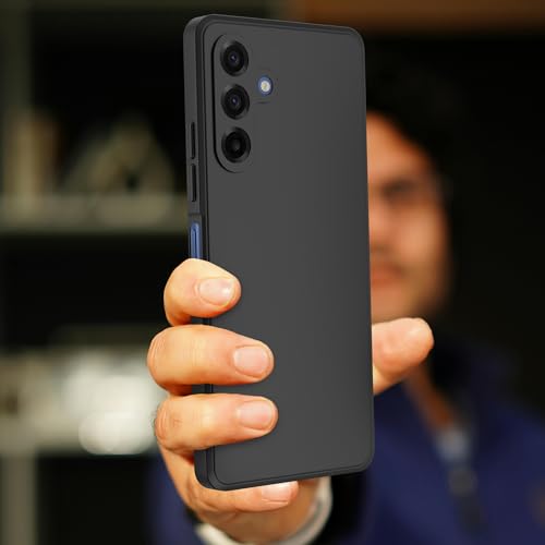 Image of A rtistque Back Cover Case for Samsung Galaxy A17 5G / Galaxy F17 / Galaxy M17 5G With Camera Protection | Shockproof TPU|Stylish Protective Design|Slim Fit|Ultra Matte| Samsung A17 Back Cover - Black